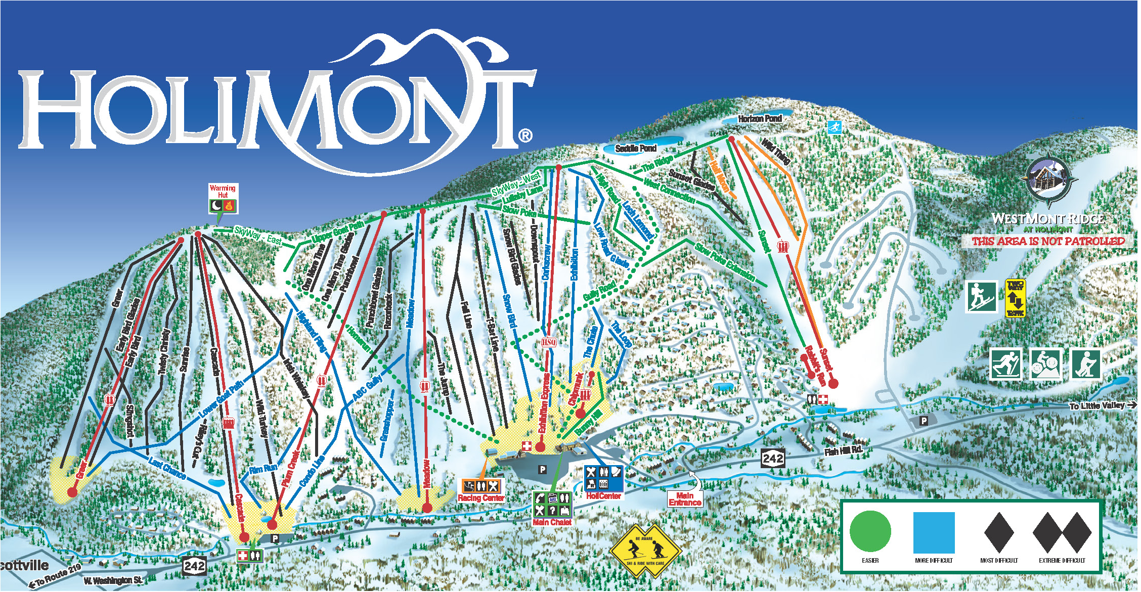 HoliMont Trail Map